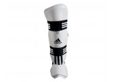 Защита голени и стопы для тхэквондо Adidas WTF Shin Instap Pad Protector белая adiTSP02