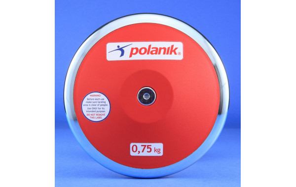 Диск тренировочный, пластиковый 2,5 кг Polanik TPD11-2,5 600_380