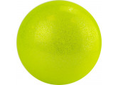 Мяч для художественной гимнастики однотонный d19см AGP-19-03 ПВХ, желтый с блестками