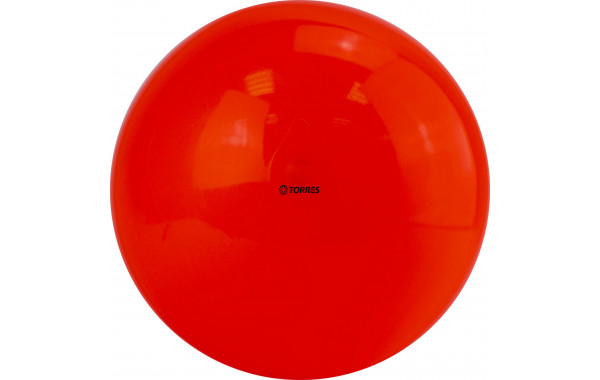 Мяч для художественной гимнастики однотонный d15см Torres ПВХ AG-15-04 оранжевый 600_380