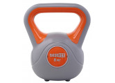 Гиря пластиковая 8 кг BaseFit DB-503 серый-оранжевый