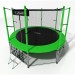 Батут i-Jump Classic 10FT 306 см с нижней сетью и лестницей зеленый 75_75