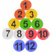 Набор маркеров с номерами, 12 шт Atemi AMC-BA02 6 цветов