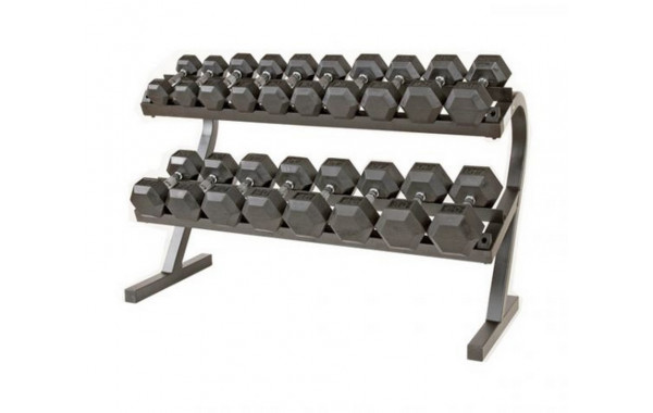 Подставка под гексагональные гантели Perform Better Economy Dumbbell 4058-02 под 10 пар, черный 600_380