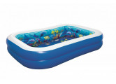 Детский надувной бассейн, прямоугольный 262x175x51см Bestway Поиски сокровищ 3D 54177