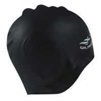 Шапочка для плавания силиконовая анатомическая (черная) Sportex E41551