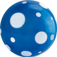 Мяч детский с рисунком горошек MD-23-03,  диам. 23 см, ПВХ, сине-белый