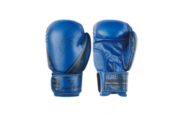 Перчатки боксерские 12 oz Insane ODIN, ПУ, синий 600_380