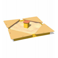 Песочница с крышкой Кубик Romana 057.37.00