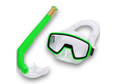 Набор для плавания детский Sportex маска+трубка (ПВХ) E41224 зеленый