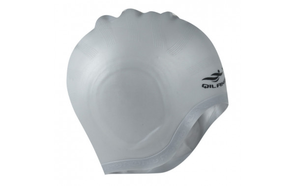 Шапочка для плавания силиконовая анатомическая (серебро) Sportex E41550 600_380
