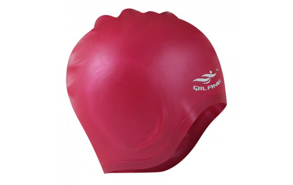 Шапочка для плавания силиконовая анатомическая (бордовая) Sportex E41554 600_380