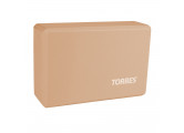 Блок для йоги Torres материал ЭВА, 8x15x23 см YL8005P пудровый