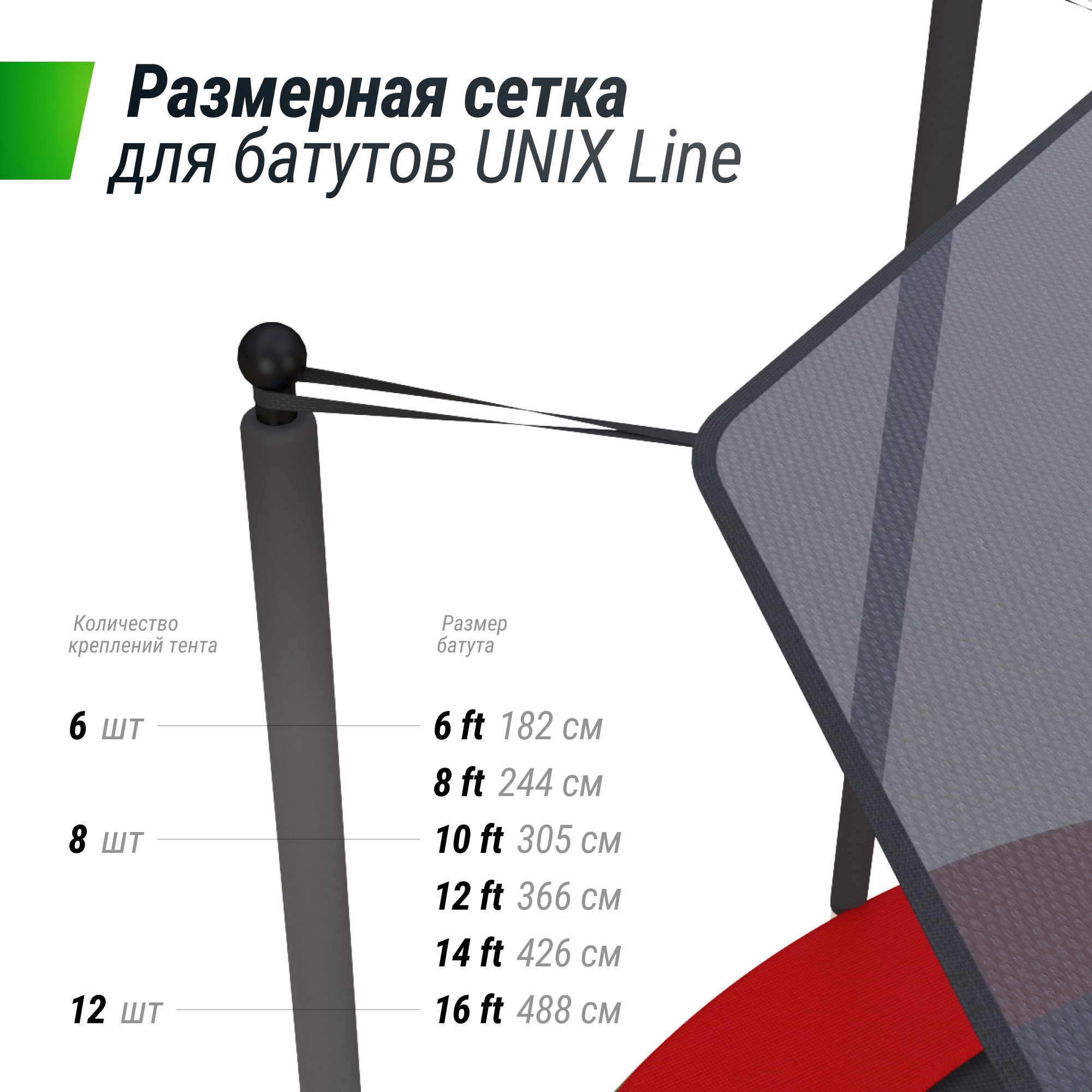 Солнцезащитный тент Unix Line 426 см (14 ft) TRSUNT14 2000_2000
