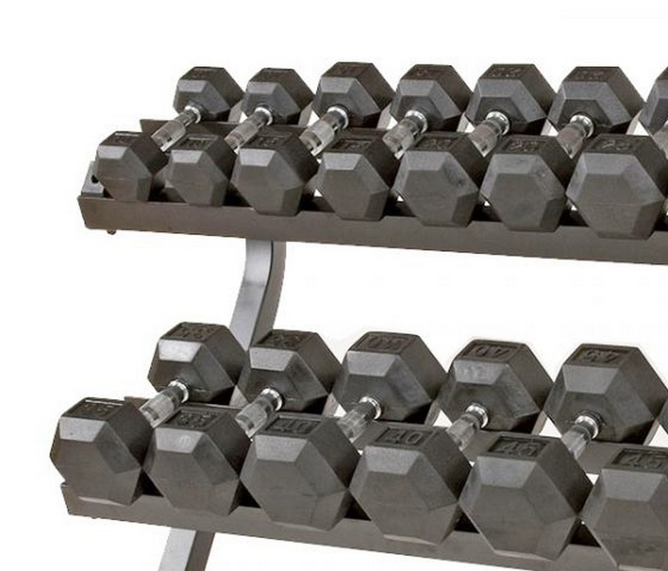 Подставка под гексагональные гантели Perform Better Economy Dumbbell 4058-02 под 10 пар, черный 935_800