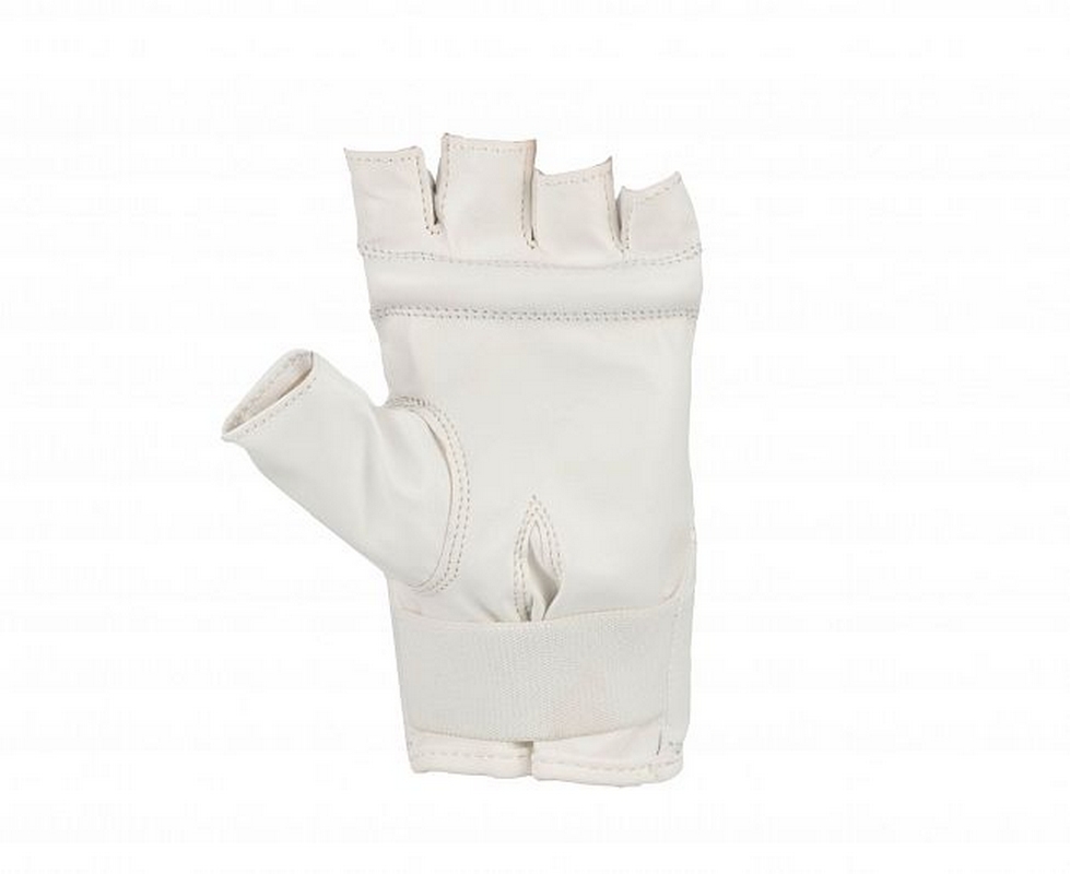 Перчатки снарядные (Шингарты) Clinch Bag Gloves Cut Finger Kyokushinkai C642 белый 979_800