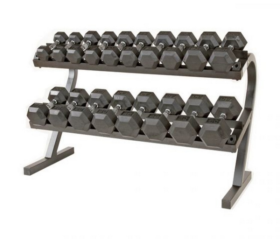 Подставка под гексагональные гантели Perform Better Economy Dumbbell 4058-02 под 10 пар, черный 935_800