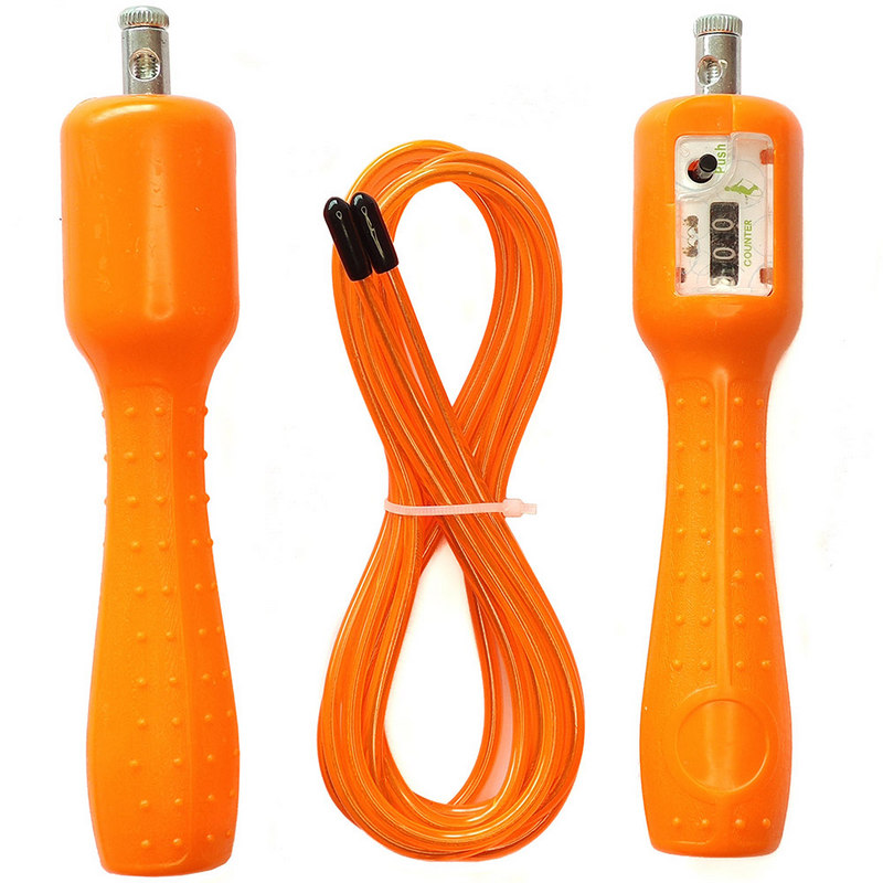 Скакалка со счетчиком 2.8 м. (оранжевая) (E32659) Sportex JJ-145-3 800_800