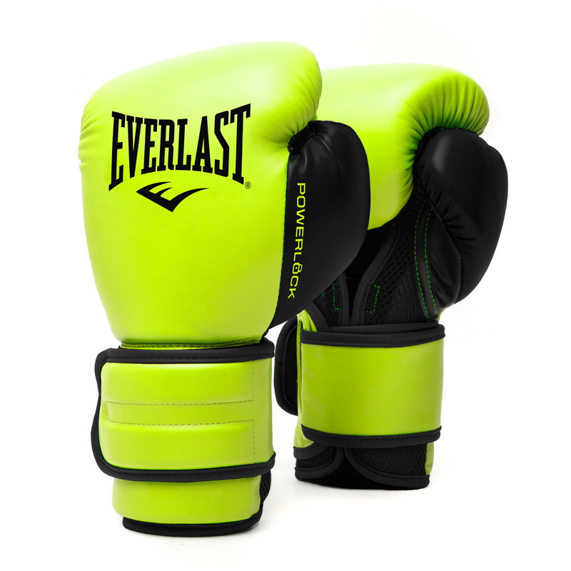 Боксерские перчатки тренировочные Everlast Powerlock PU 2 12oz сал. P00002315 800_800