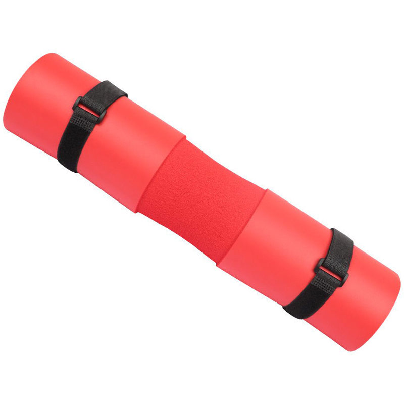 Накладка на штангу анатомическая Sportex D34451 красная (56-619) 800_800