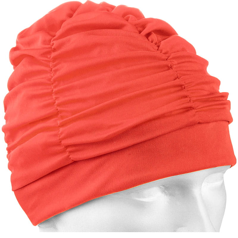 Шапочка для плавания Sportex текстильная (лайкра) E36889-4 оранжевый 800_800
