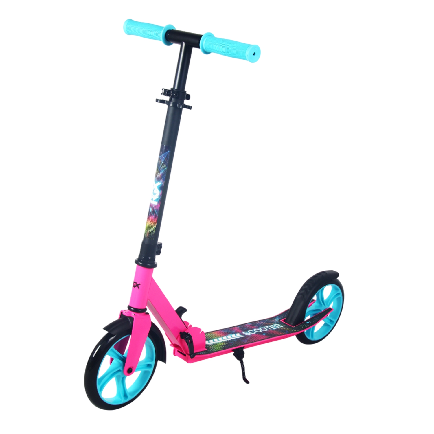 Самокат 200мм RGX RGX-SA200-30 pink (фонарь в подарок) 1500_1500