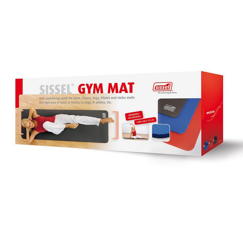 Гимнастический мат 180x60x1,5см SISSEL Gym Mat 15мм 200.001.5 синий 800_800