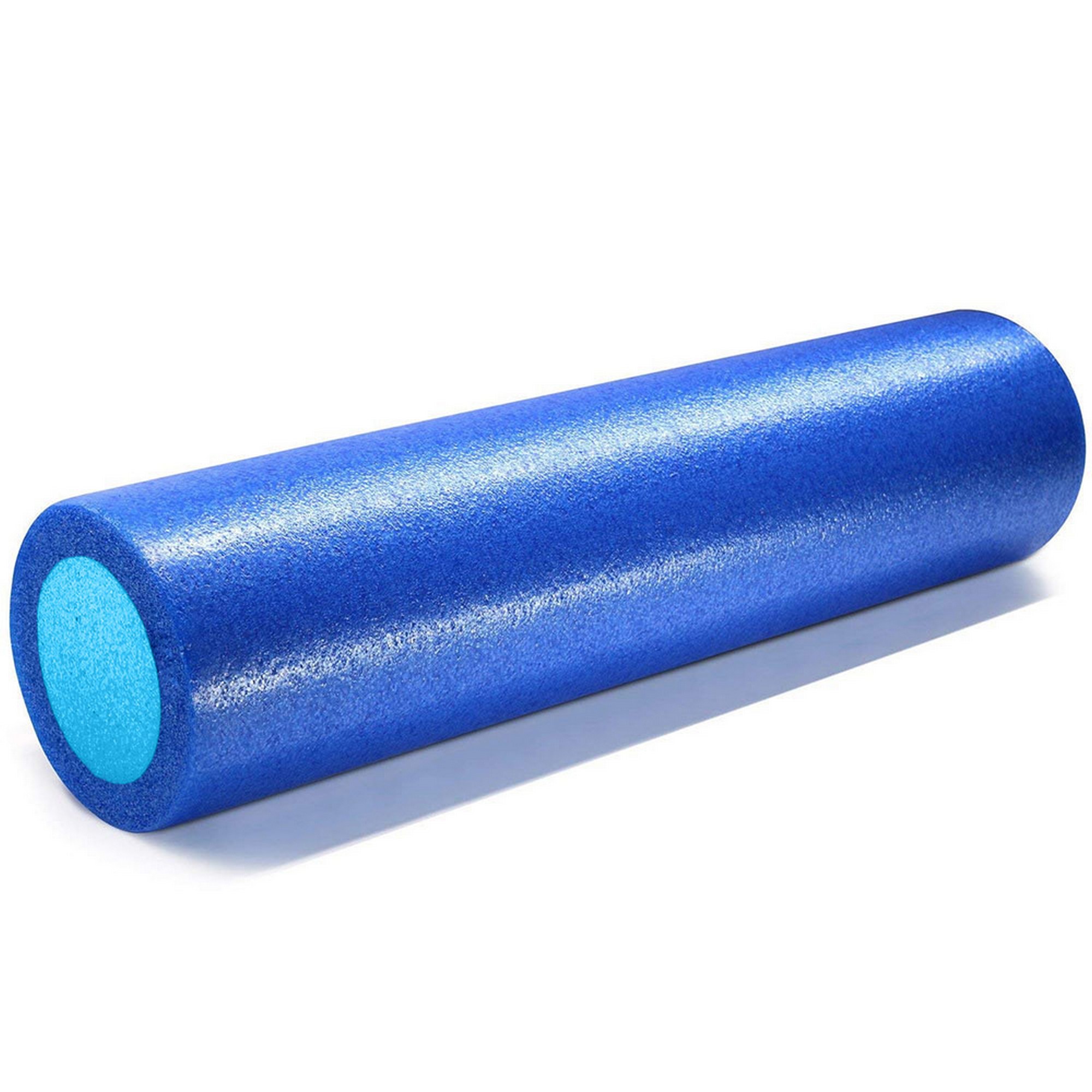 Ролик для йоги полнотелый 2-х цветный, 45х15x15см Sportex PEF45-A синий\голубой 2000_2000