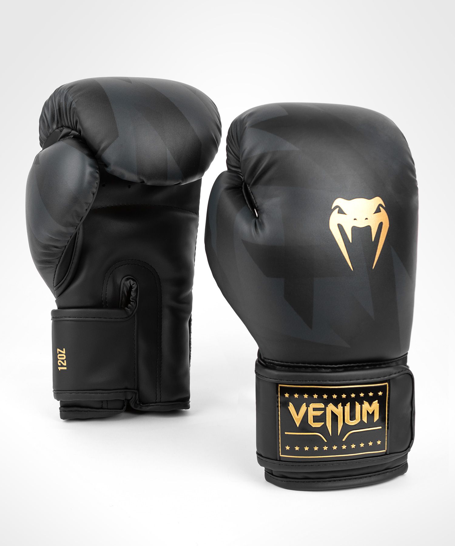 Перчатки Venum Razor Boxing 04689-126-10oz черный\золотой 1500_1800