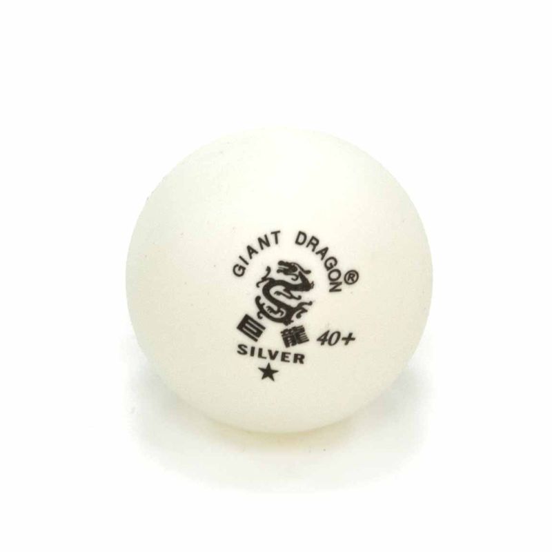 Мячи Giant Dragon Training Silver 1* New белый (100шт, в прозрачной сумке) 800_800