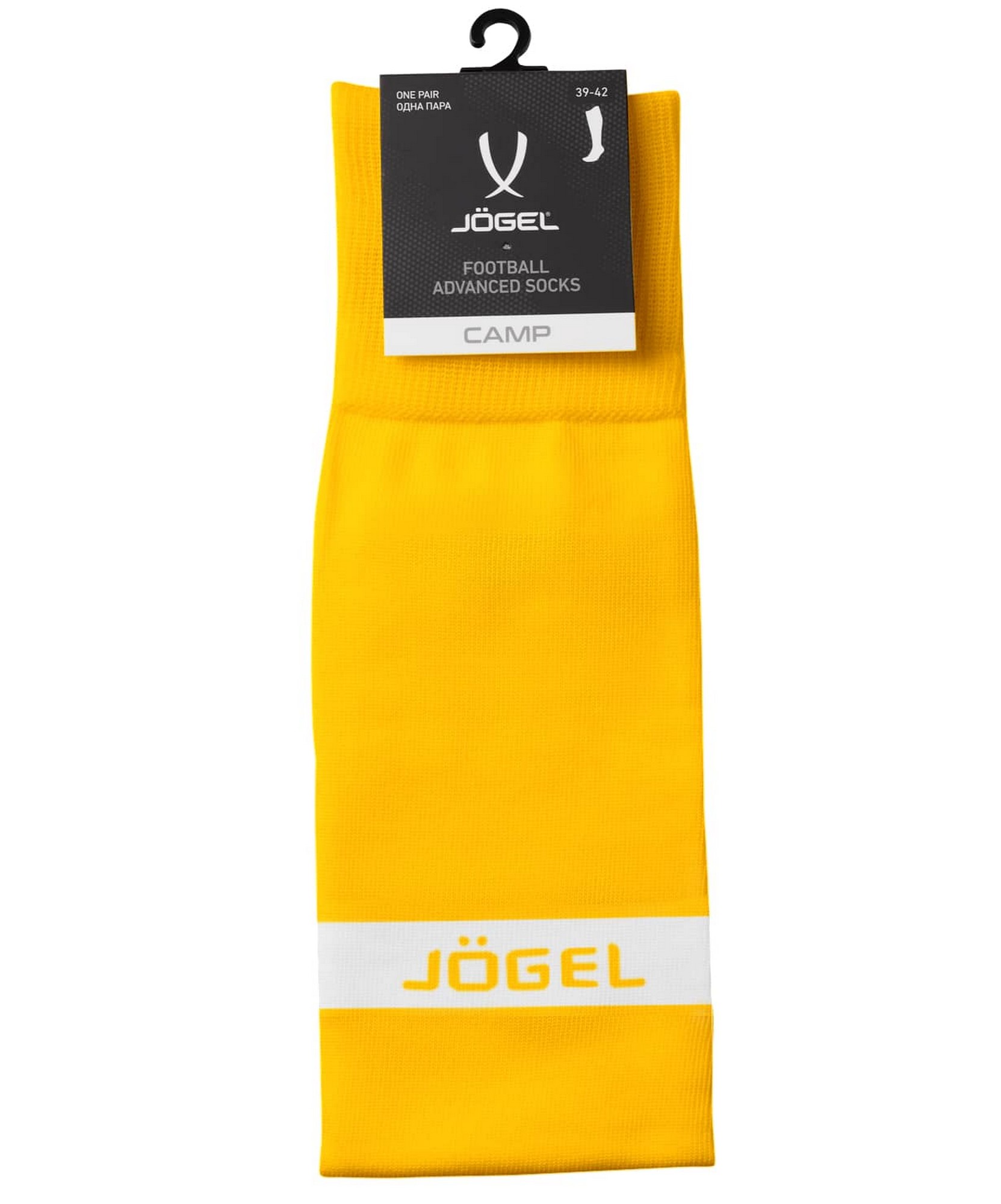 Гетры футбольные Jogel Camp Advanced Socks желтый\белый 1663_2000