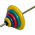 Штанга тренировочная 77,5 кг MB Barbell цветная 120_120