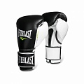 Боксерские перчатки Everlast Powerlock 16 oz черный/белый/зеленый 2200757 120_120